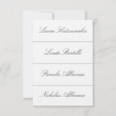 Cartes de placement pour mariage (Devant)