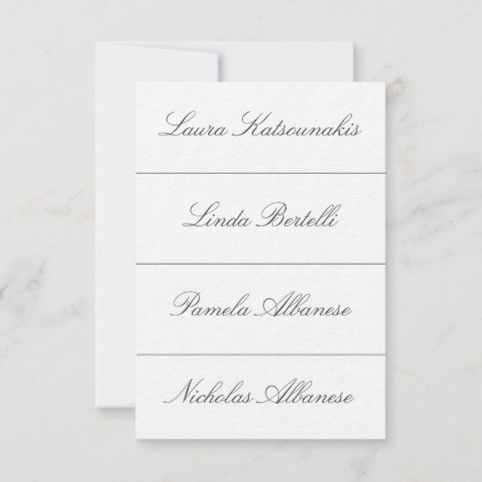 Cartes de placement pour mariage (Devant)