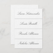 Cartes de placement pour mariage (Devant / Derrière)