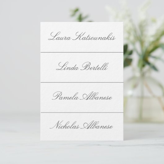 Cartes de placement pour mariage (Debout devant)