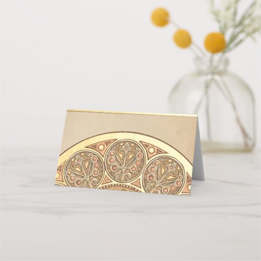 Cartes de placement pour mariage | Déco Gold Nouve (Dos)