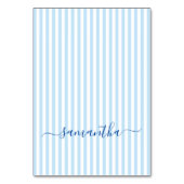 Cartes de placement Signature rayures bleu clair e (Par défaut)