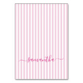 Cartes de placement Signature rayures rose clair e (Par défaut)