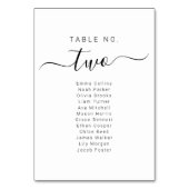 Cartes de Plan de Siège de Mariage Nom Plan de Siè (Dos)