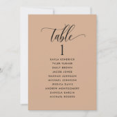 Cartes de plan de siège en terre cuite avec nom d' (Devant)