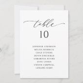 Cartes de plan de table de mariage élégantes moder (Devant)