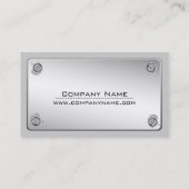 Cartes de plaque métallique d'entreprise de (Dos)