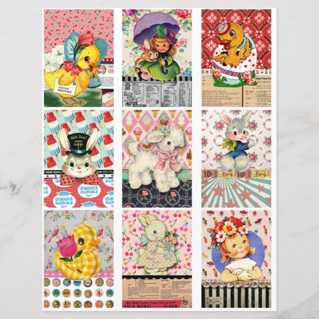 Cartes de poche de Pâques Cartes ATC de Pâques (Devant)