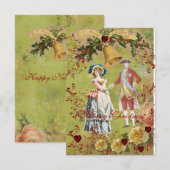 Cartes de poche/sac à main pour Noël (Devant / Derrière)