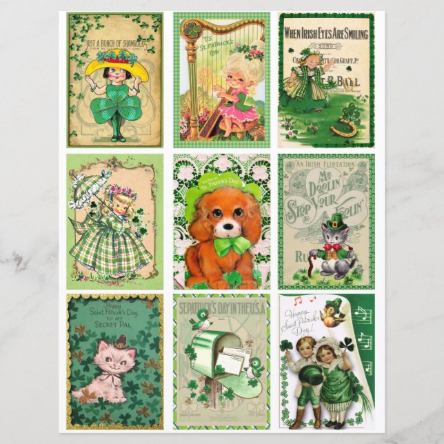 Cartes de poche St Patrick's Day Cartes ATC (Devant)