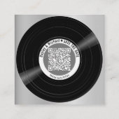 Cartes de pochette QR Code pour disque vinyle 10 (Dos)