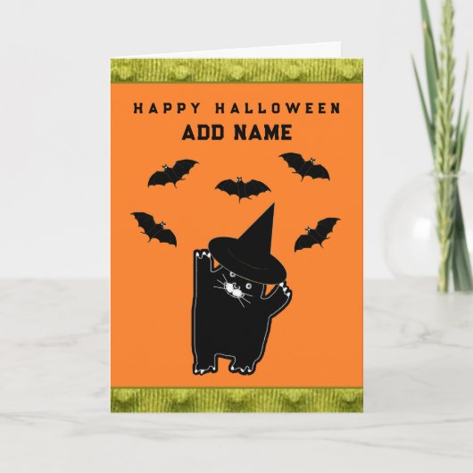 Cartes de poèmes Halloween personnalisées (Devant)