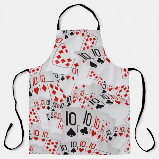Cartes De Poker Dizaines, Tablier D'Impression Com (Recto)