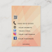 Cartes de Porte-Bijoux Orange modifiables (Dos)