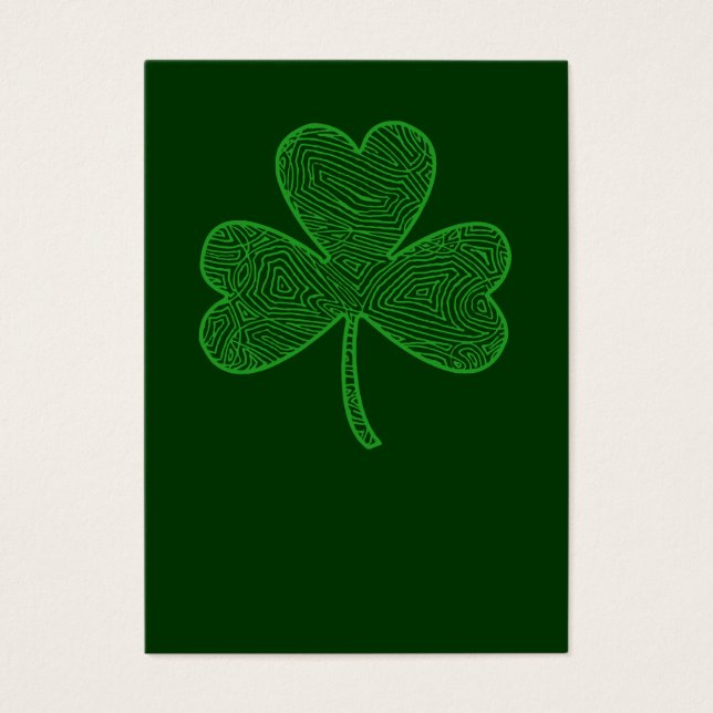 Cartes de portefeuille de la fête de la Saint-Patr (Devant)