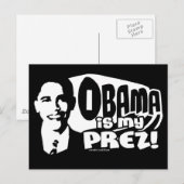 Cartes de Post Obama My Prez (Devant / Derrière)