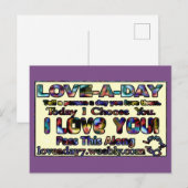 Cartes de poste Amour-un-Jour (Devant / Derrière)