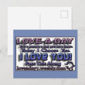 Cartes de poste Amour-un-Jour (Devant / Derrière)