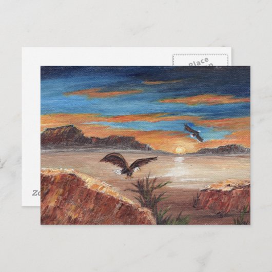 Cartes de poste d'atterrissage pour aigles (Devant / Derrière)