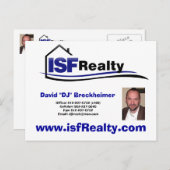 Cartes de poste de l'agent (Modifier et personnali (Devant / Derrière)