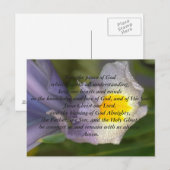 Cartes De Poste De Prière (Dites-Le Avec Une Prièr (Devant / Derrière)