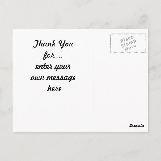 Cartes de poste Merci Scène d'automne (Dos)