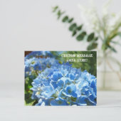 Cartes de poste Nature Custom Business Hydrangeas (Debout devant)