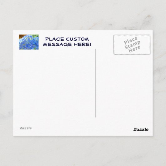 Cartes de poste Nature Custom Business Hydrangeas (Dos)