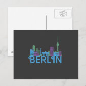 Cartes de poste Skyline Berlin (Devant / Derrière)