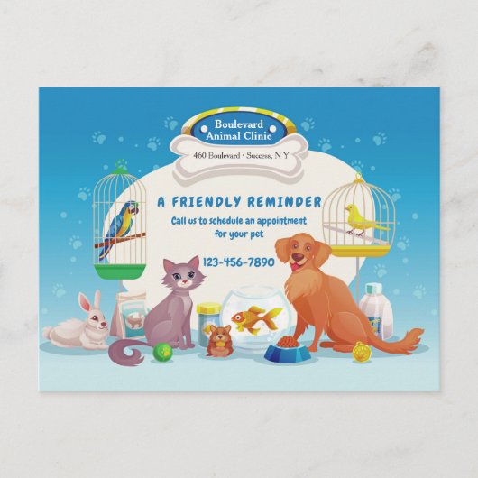 Cartes de poste vétérinaires (Devant)