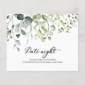 Cartes de pot de nuit de date de douche de mariée (Devant)