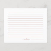 Cartes de pot de nuit de date de douche de mariée (Dos)