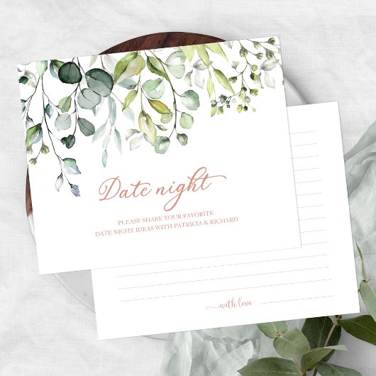 Cartes de pot de nuit de date de douche de mariée