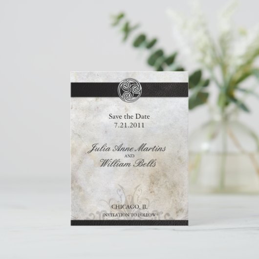 Cartes de pré-réservation à motif de noeud celtiqu (Debout devant)