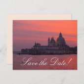 Cartes de Préavis de Mariage Coucher de Soleil Vén (Devant / Derrière)