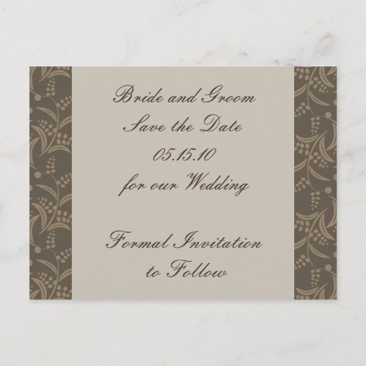 Cartes de préavis élégantes (Dos)