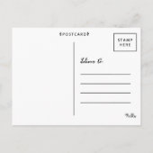 Cartes de préavis Floral Chalkboard (Dos)