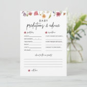 Cartes de prédiction et de conseil du Baby shower  (Debout devant)