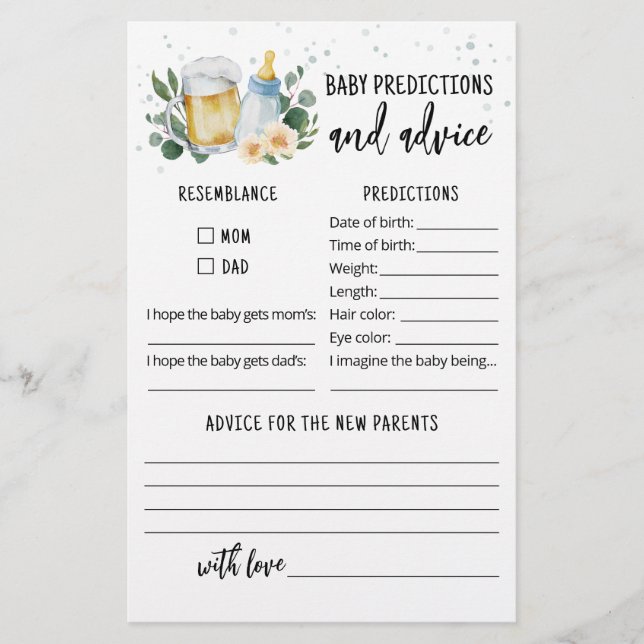 Cartes de prédictions et de conseils pour bébé Bab (Devant)