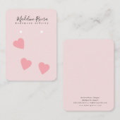 Cartes de Présentation Artisanale pour Boucles d'O (Devant / Derrière)