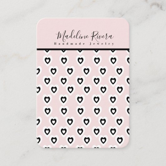 Cartes de Présentation Artisanale pour Boucles d'O (Devant)