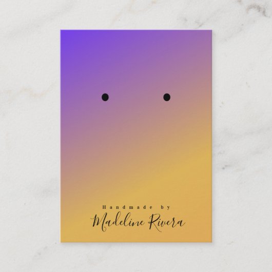 Cartes de Présentation Artisanale Simple Ombre pou (Devant)