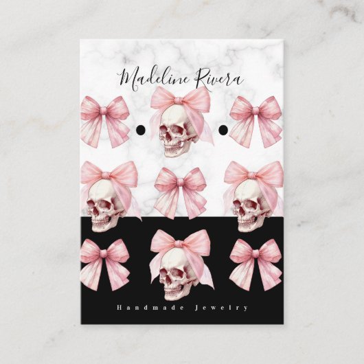 Cartes de présentation artisanales gothiques pour (Devant)