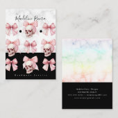 Cartes de présentation artisanales gothiques pour (Devant / Derrière)