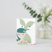 Cartes de présentation artisanales pour boucles d' (Debout devant)