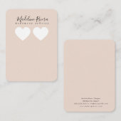 Cartes de présentation artisanales pour boucles d' (Devant / Derrière)