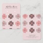 Cartes de présentation artisanales pour fleurs Pre (Devant / Derrière)
