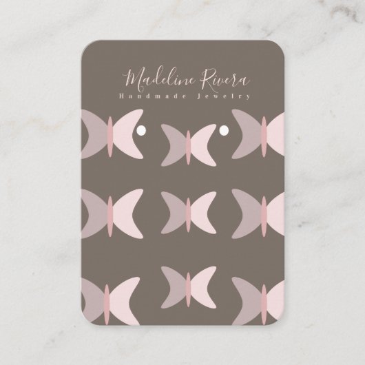 Cartes de Présentation Artisanales pour Papillons (Devant)