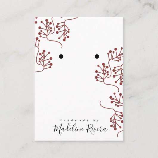 Cartes de Présentation Artisanales pour Sprigs de (Devant)