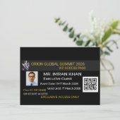 Cartes de Présentation Baby Shower | Tirage au Sor (Debout devant)